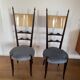 Set of four Italian Mid-Century Modern High Back dining chairs by Aldo Tura
