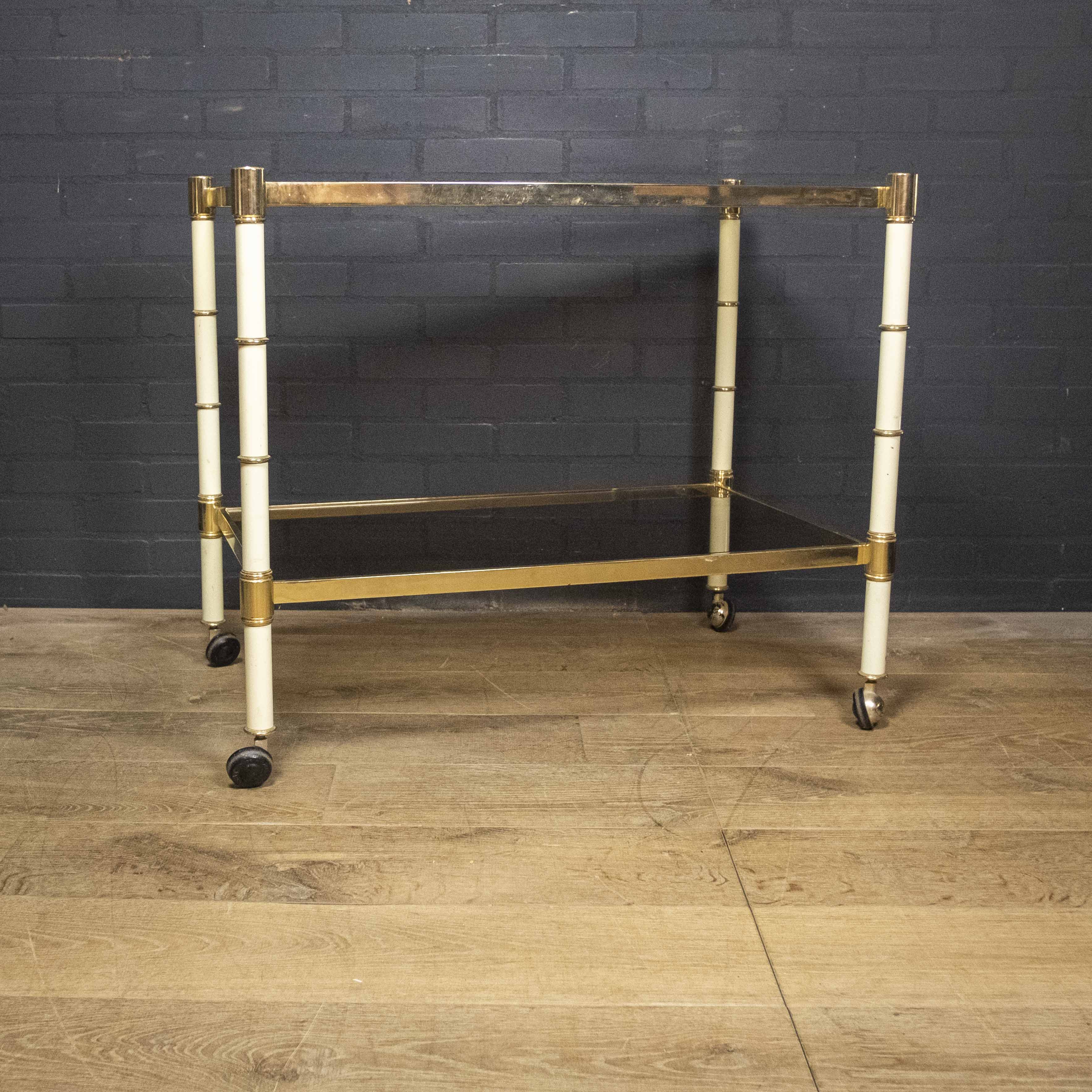 Serving trolley "faux Bamboo"
