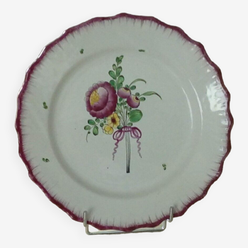 Faience plate les islettes end 19th