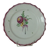Les islettes earthenware plate late 19th century