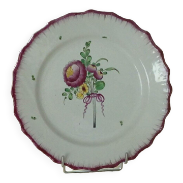 Assiette en faience les islettes fin 19 eme