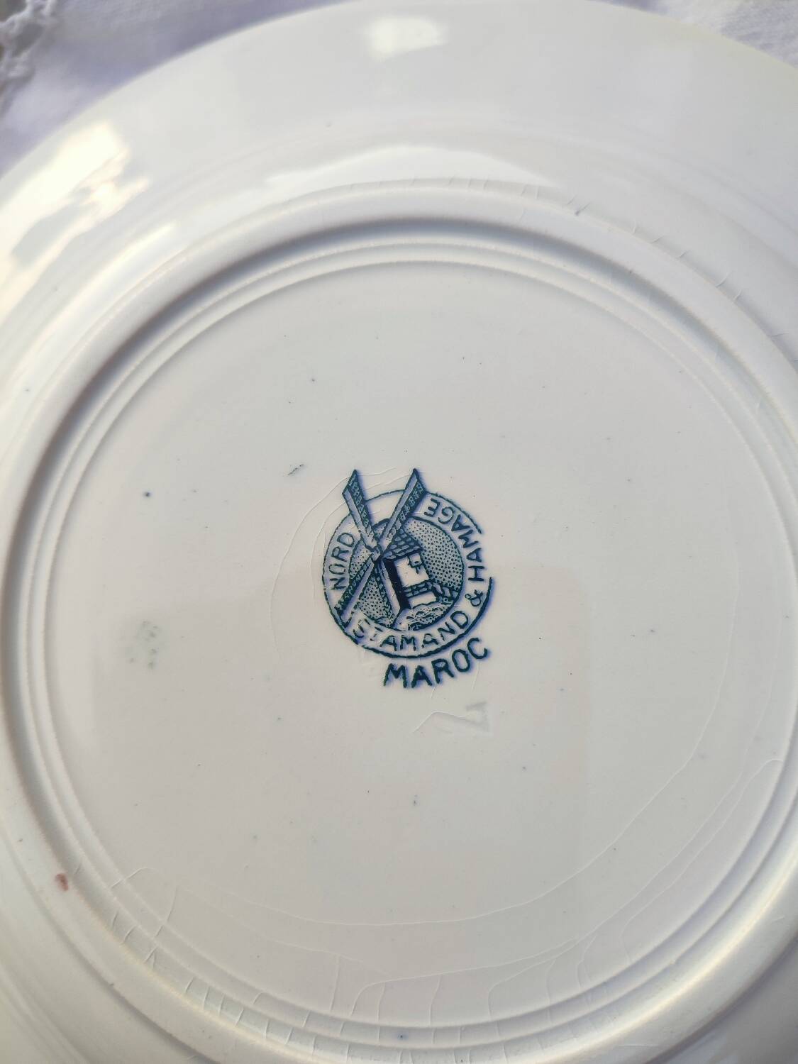 Set of 3 St Amay soup plates