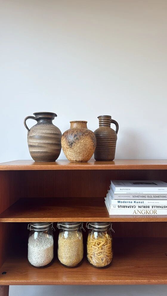 Bibliothèque en bois vintage