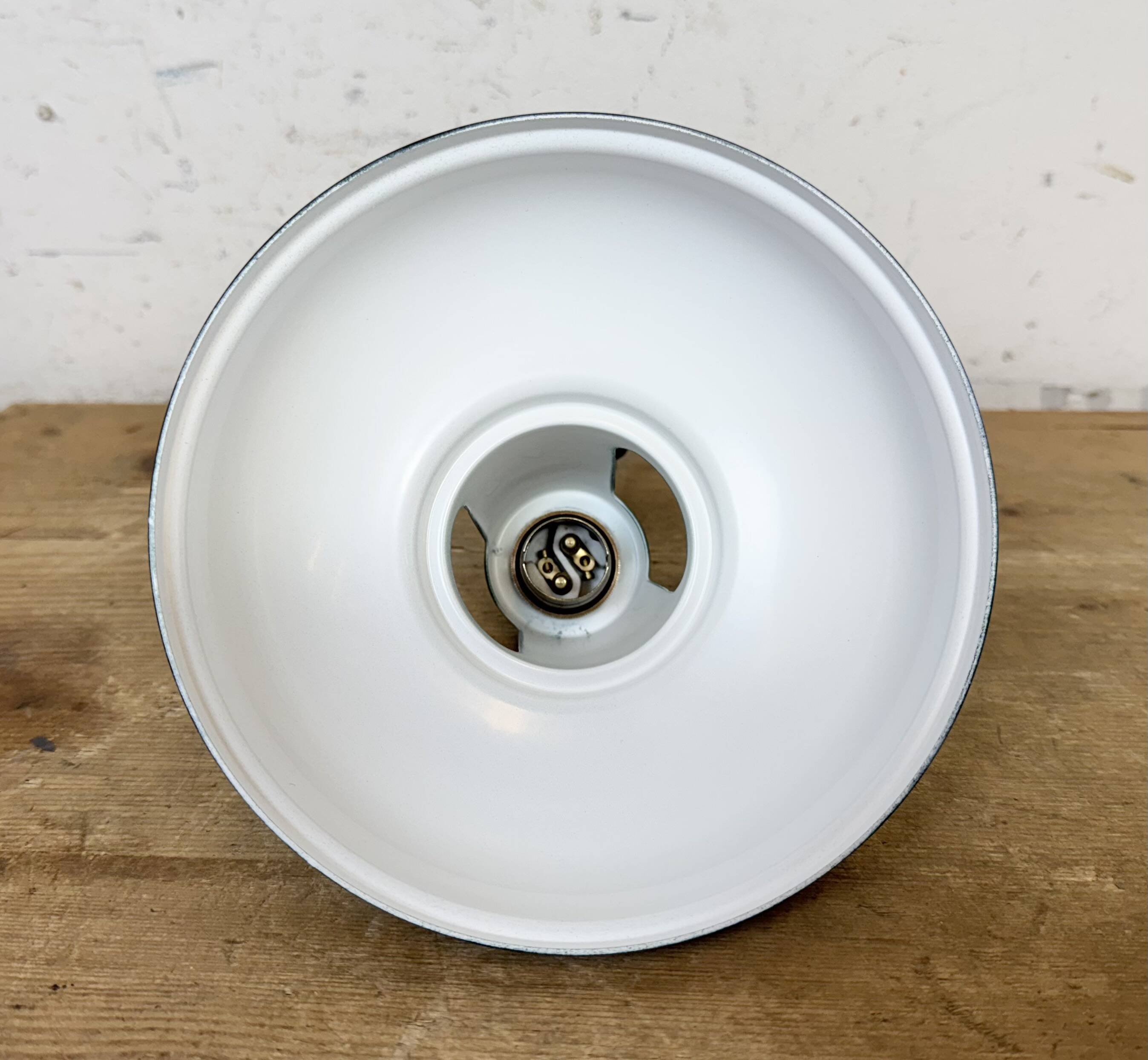 Vintage Industrial Green Painted Ceiling Lamp, 2000s