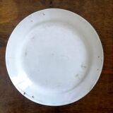 Pair of earthenware plates Les Islettes XIXth century