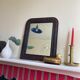 Mirror Louis Philippe period 46x39 XIXth old black brown