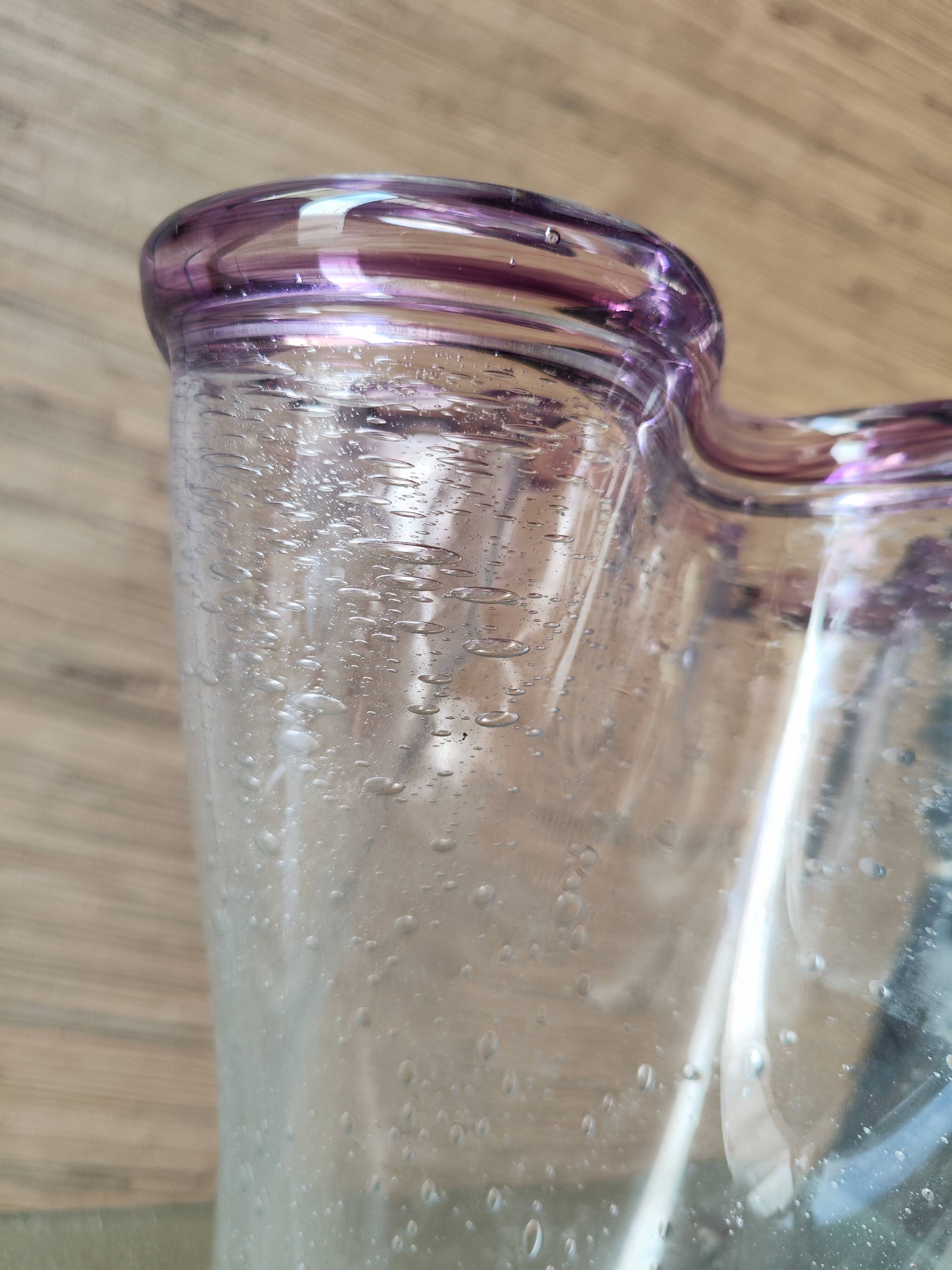 Large Michel Steiner handkerchief vase