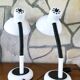 Pair of identical desk or bedside lamps 1970