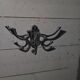 Circular coat rack in chrome-plated iron