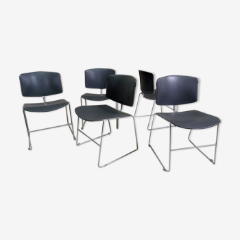 Max Stacker's series of 5 chairs for Steelcase