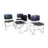 Série de 5 chaises de Max Stacker pour Steelcase