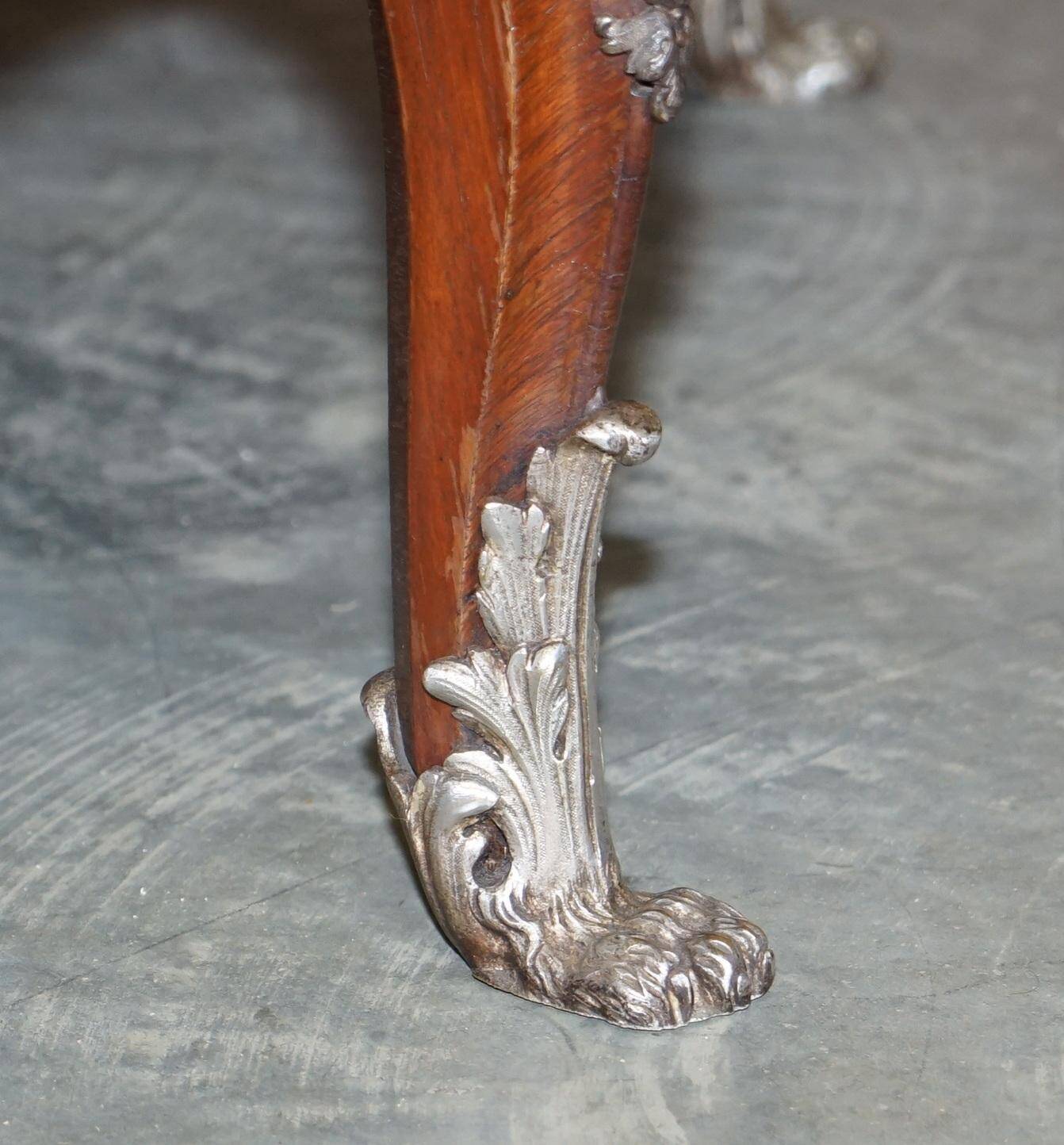 Buffet rare Germain Landrin vers 1750 en marbre et kingwood