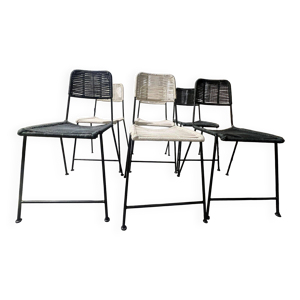 Lot de 6 chaises murgi - noires