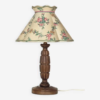 Lampe bois vintage