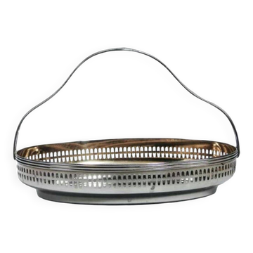 Plat en chrome de style Art Déco de WMF, Allemagne, années 1930.