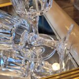 6 crystal stemmed glasses