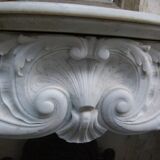 19th century Carrara marble fireplace
