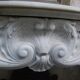 19th century Carrara marble fireplace
