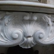 Cheminnée en marbre de Carrara XIXème