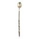 Olive or ice spoon, silver-plated and rosewood