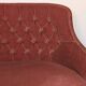 Toad sofa in old pink velvet