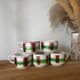 Set of 5 old Sarreguemines Sousse cups
