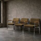 Vintage Mid-Century Modern German Brown Conference Chair from Drabert, 1970