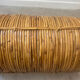 Basket - umbrella stand - plant pot cover in rattan and brass