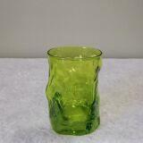 8 green Bormioli Rocco vintage glasses