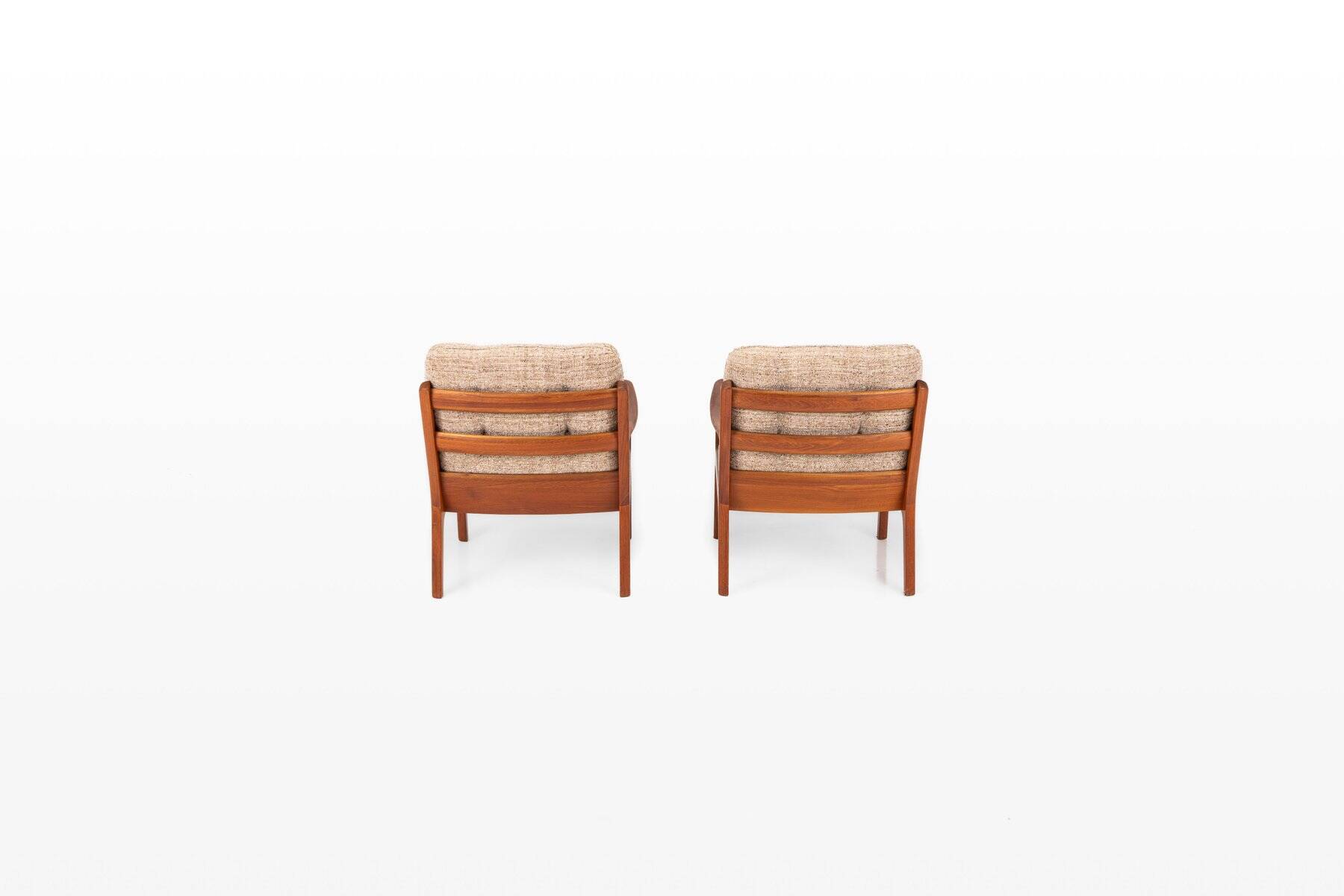 Easy chairs by Ole Wanscher for France & Son, 1960s, set of 2