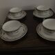 Complete café service porcelain Limoges William Guérin