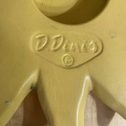 Miroir soleil ancien D. Dinis en céramique jaune