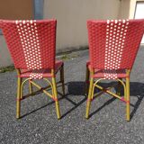 Pair of vintage Parisian bistro chairs
