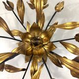 Hans Kögl gilded metal and glass coffee / side table