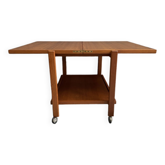 Teak serving trolley / sidetable 1960s