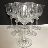 6 crystal water glasses from Saint Louis Tommy