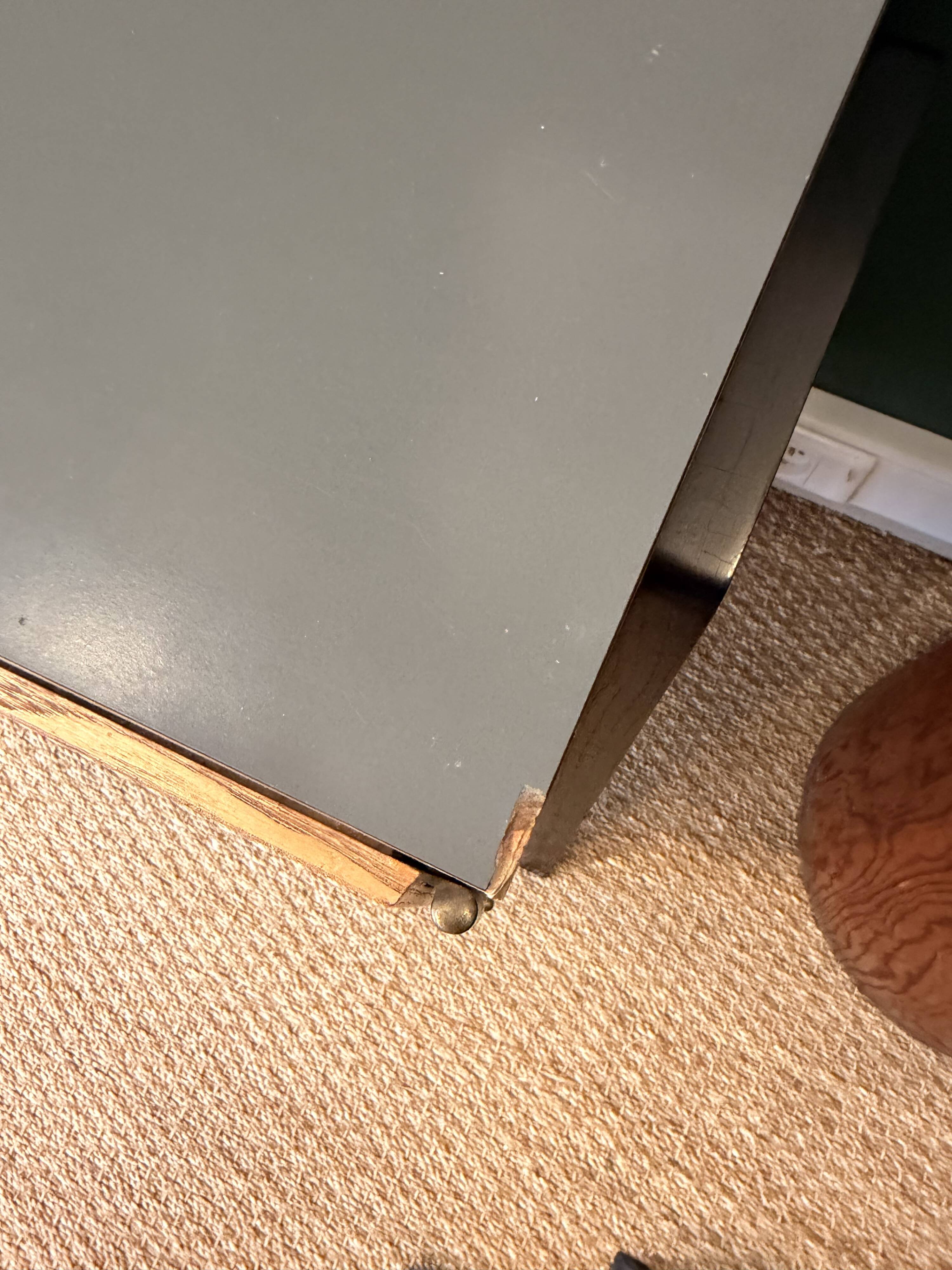 Very large custom-made German sideboard, in 2 modules, 1960s.