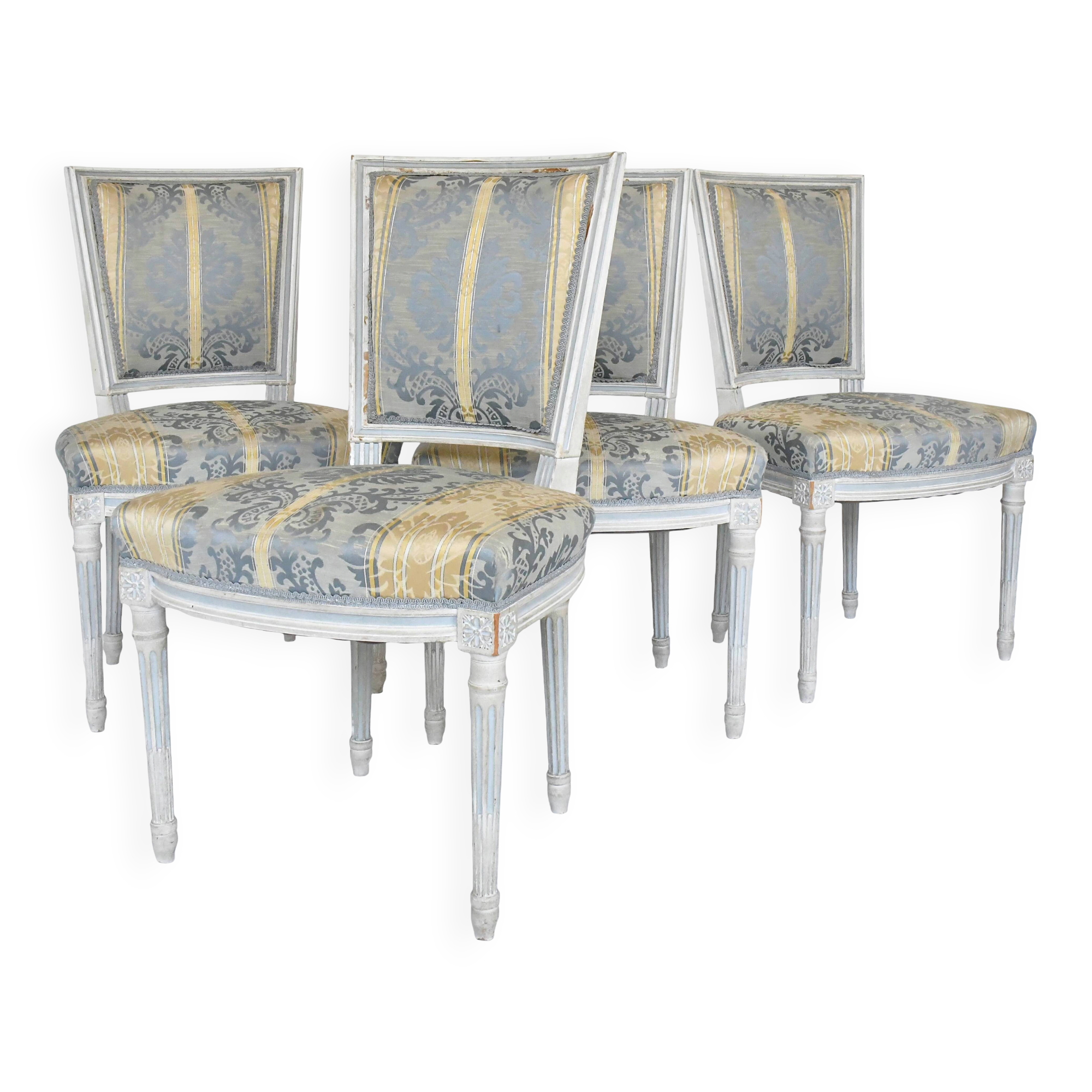 Set of 4 Louis XVI style chairs