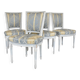 Set of 4 Louis XVI style chairs