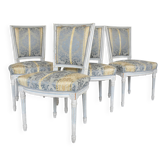 Suite de 4 chaises de style Louis XVI