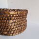 large straw basket banneton folk art bread bakery