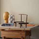 Wabi Sabi Antique African Stool / Chair, Decorative Object, Early 20th Century