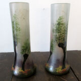Paire de vases, signés Legras