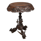 Guéridon Anglo-indien en Bois Exotique – Fin XIXe