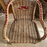 Fauteuil rotin enfant