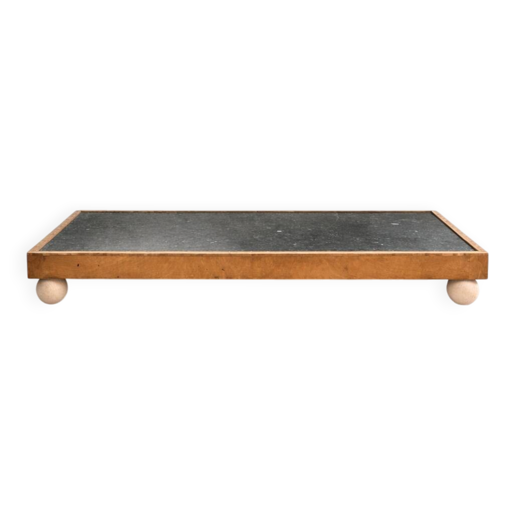 Table minimaliste bois et granit