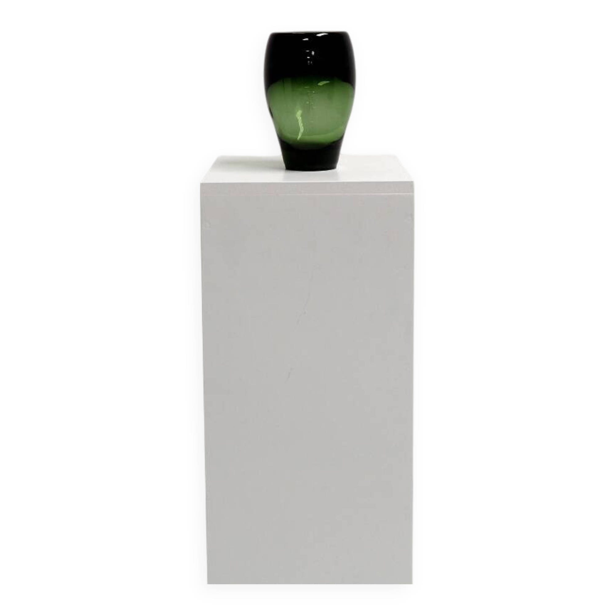 1930s Green Vase by Andries Copier for Glasfabriek Leerdam
