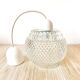 Vintage pendant lamp in molded glass