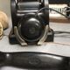 Black bakelite telephone