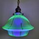 Lampe à main art déco en glaçure d’uranium; symmetrisch gelijnd, Belgique